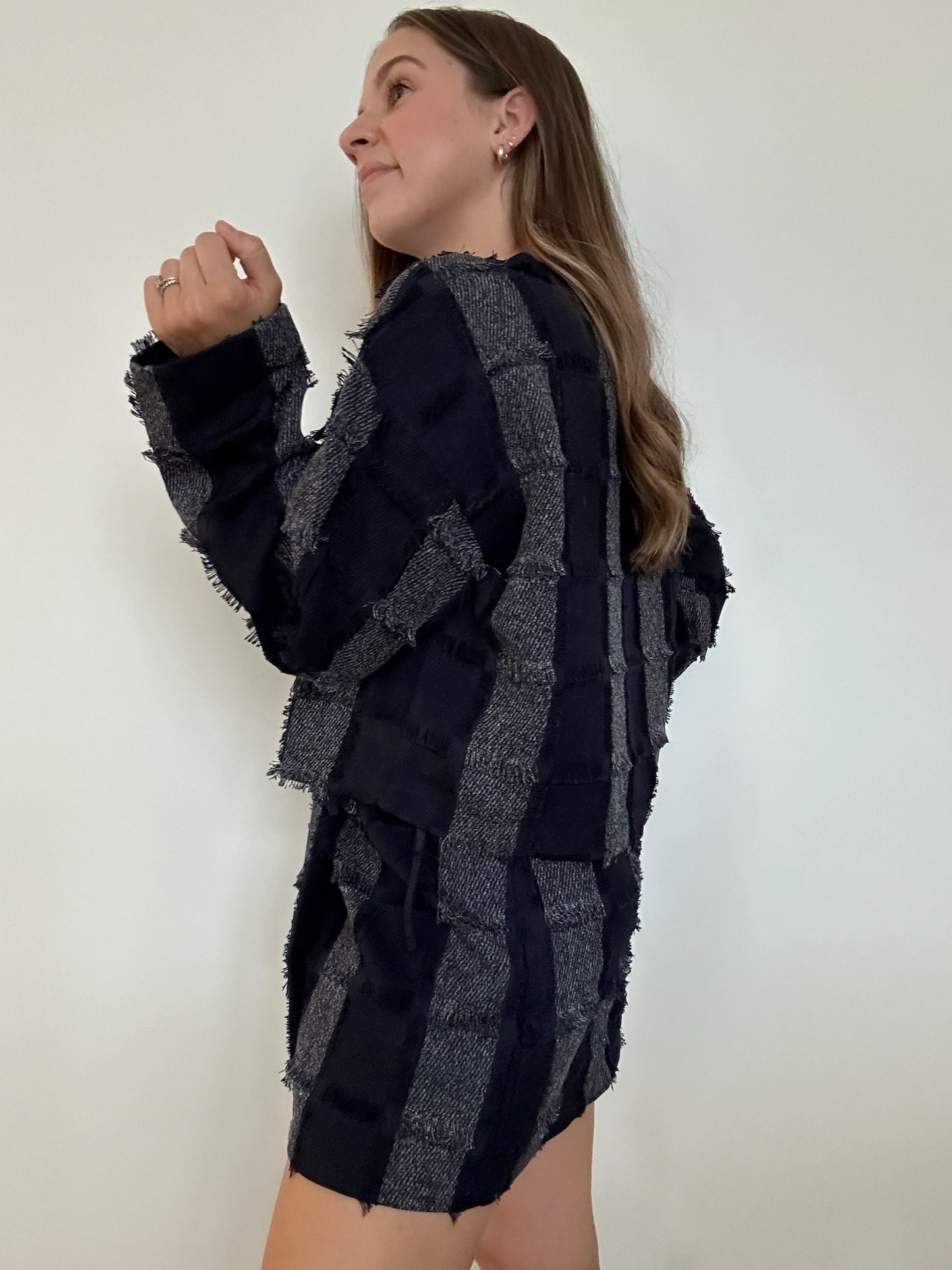 Penelope Blue Patched Top