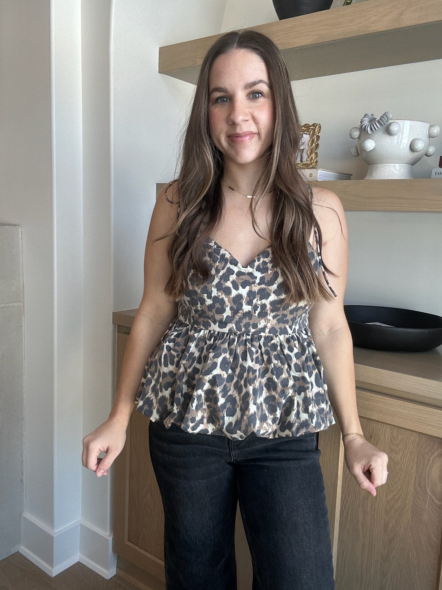 Lo Leopard Bubble Top