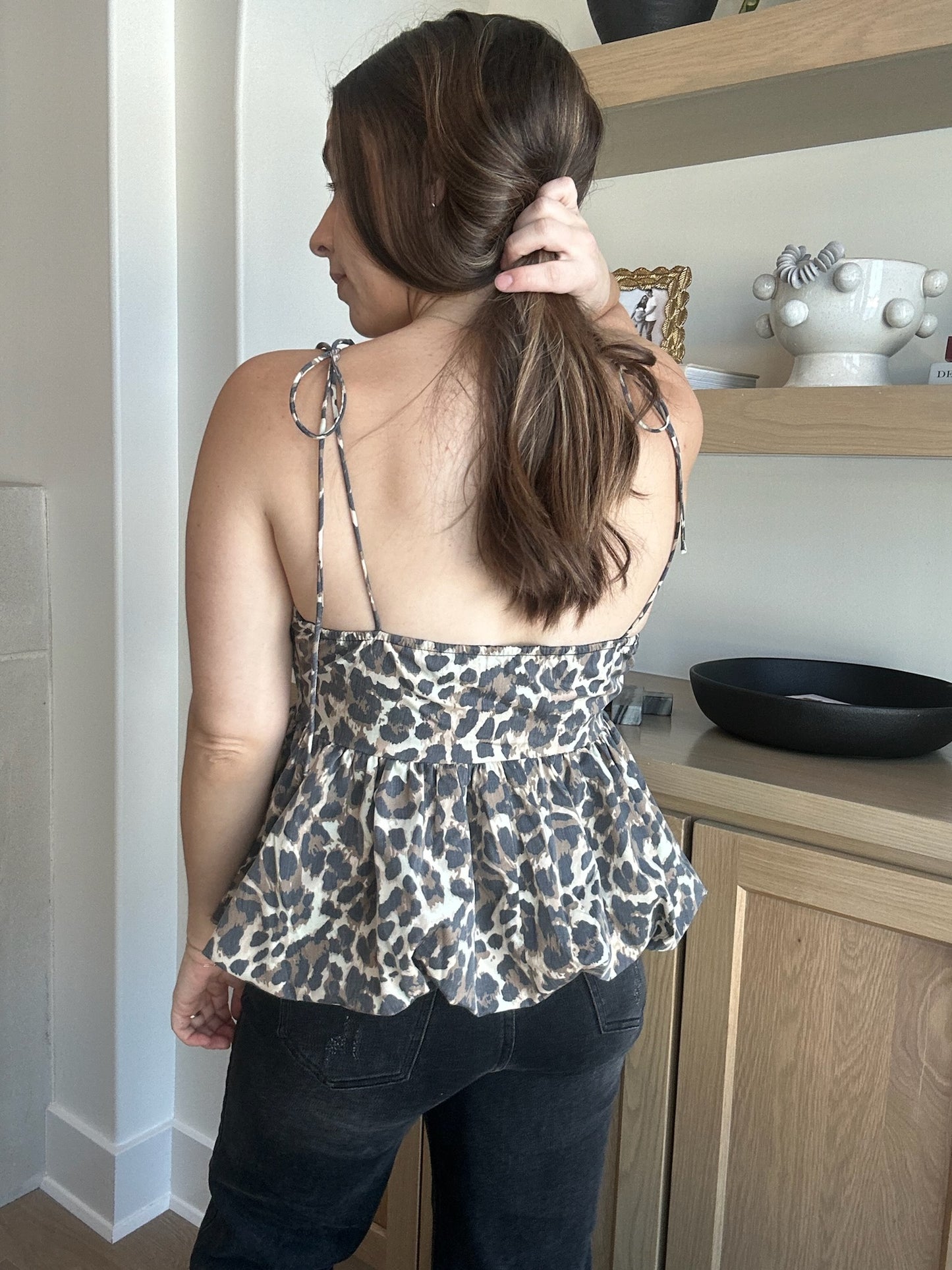 Lo Leopard Bubble Top