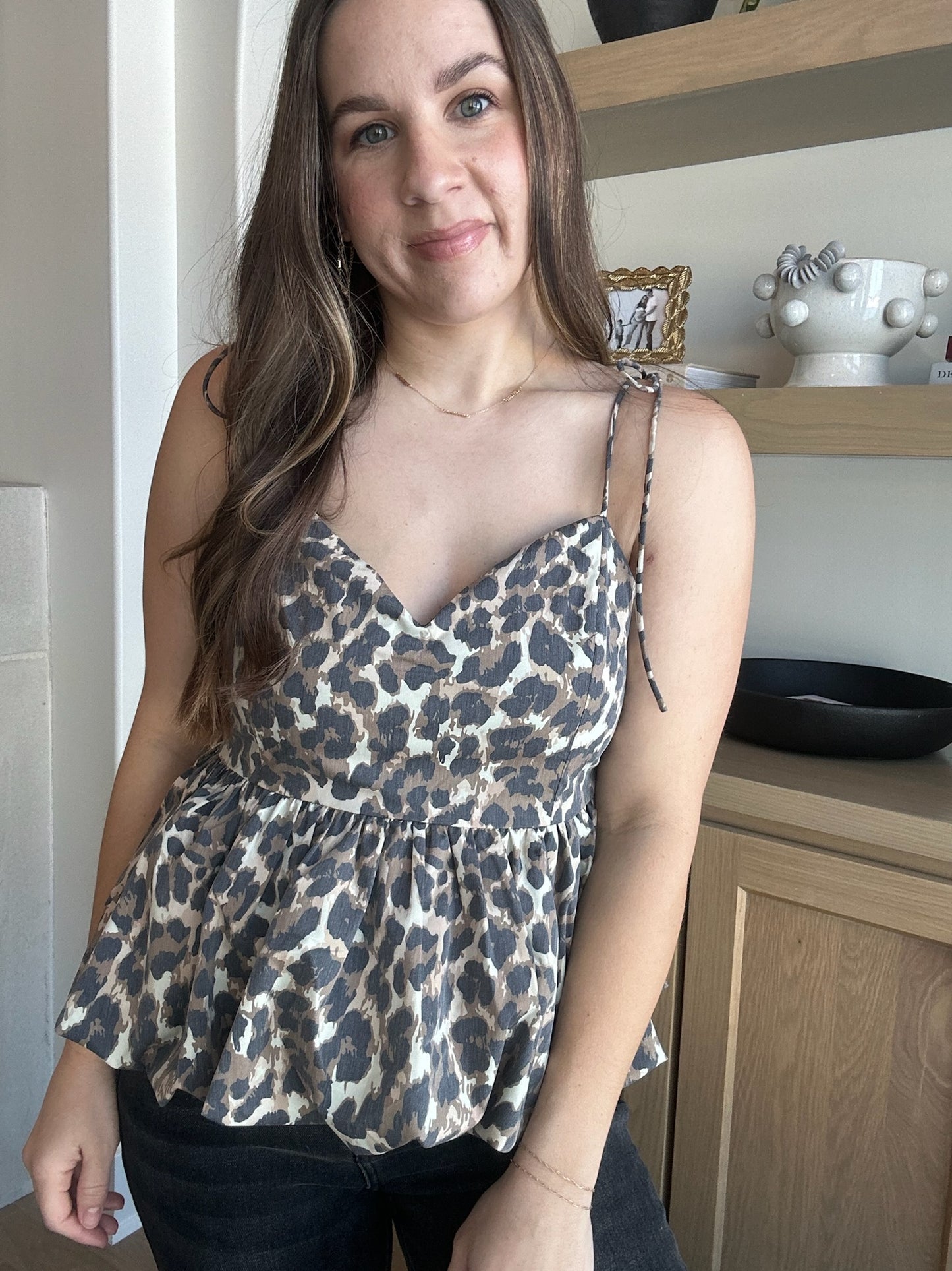 Lo Leopard Bubble Top