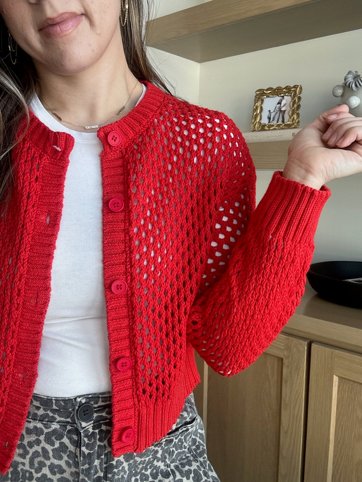 Cherry Crochet Cardigan