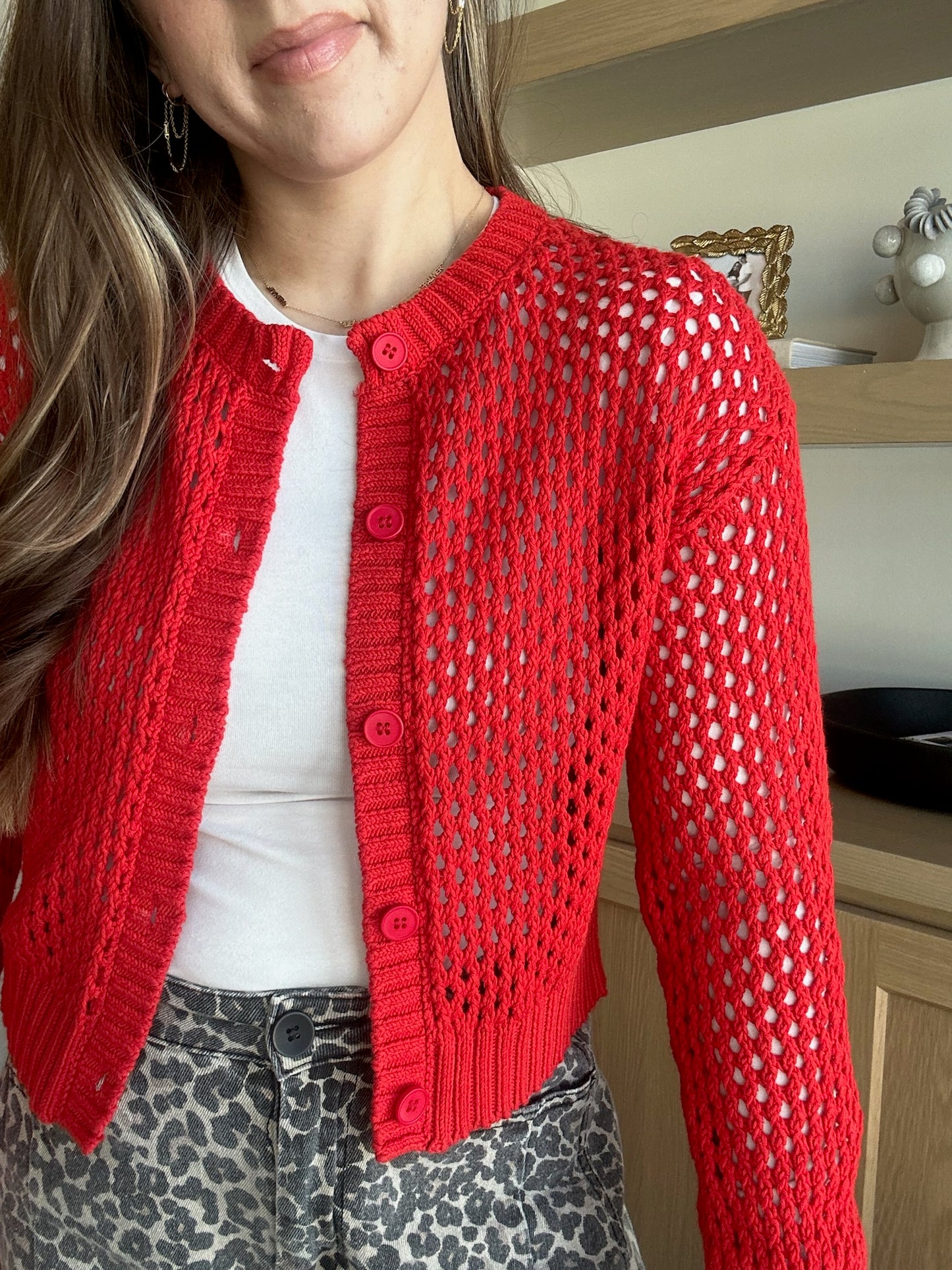 Cherry Crochet Cardigan
