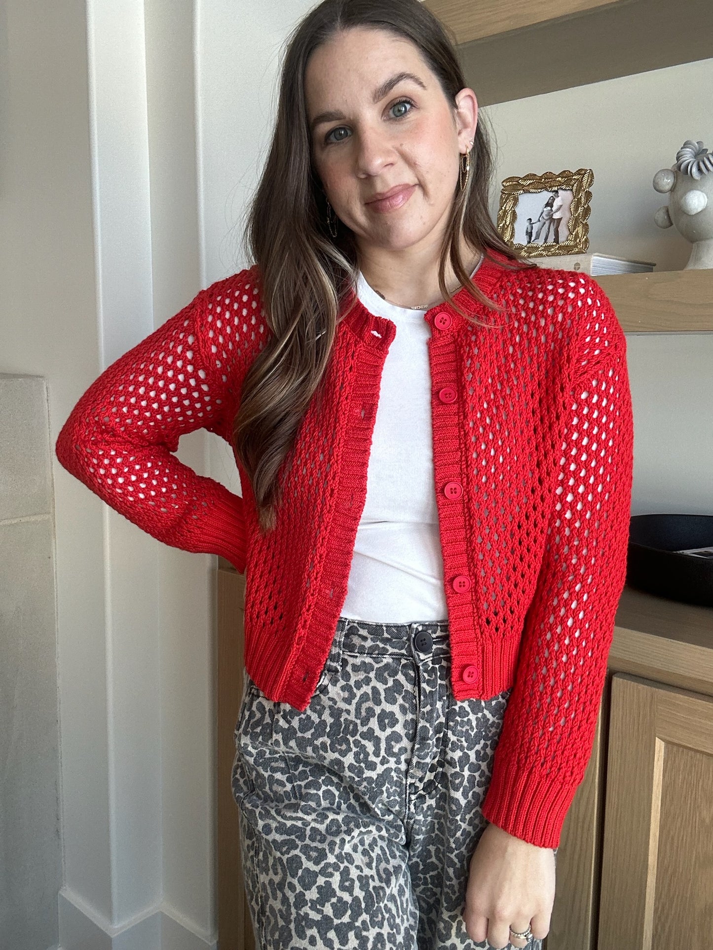 Cherry Crochet Cardigan