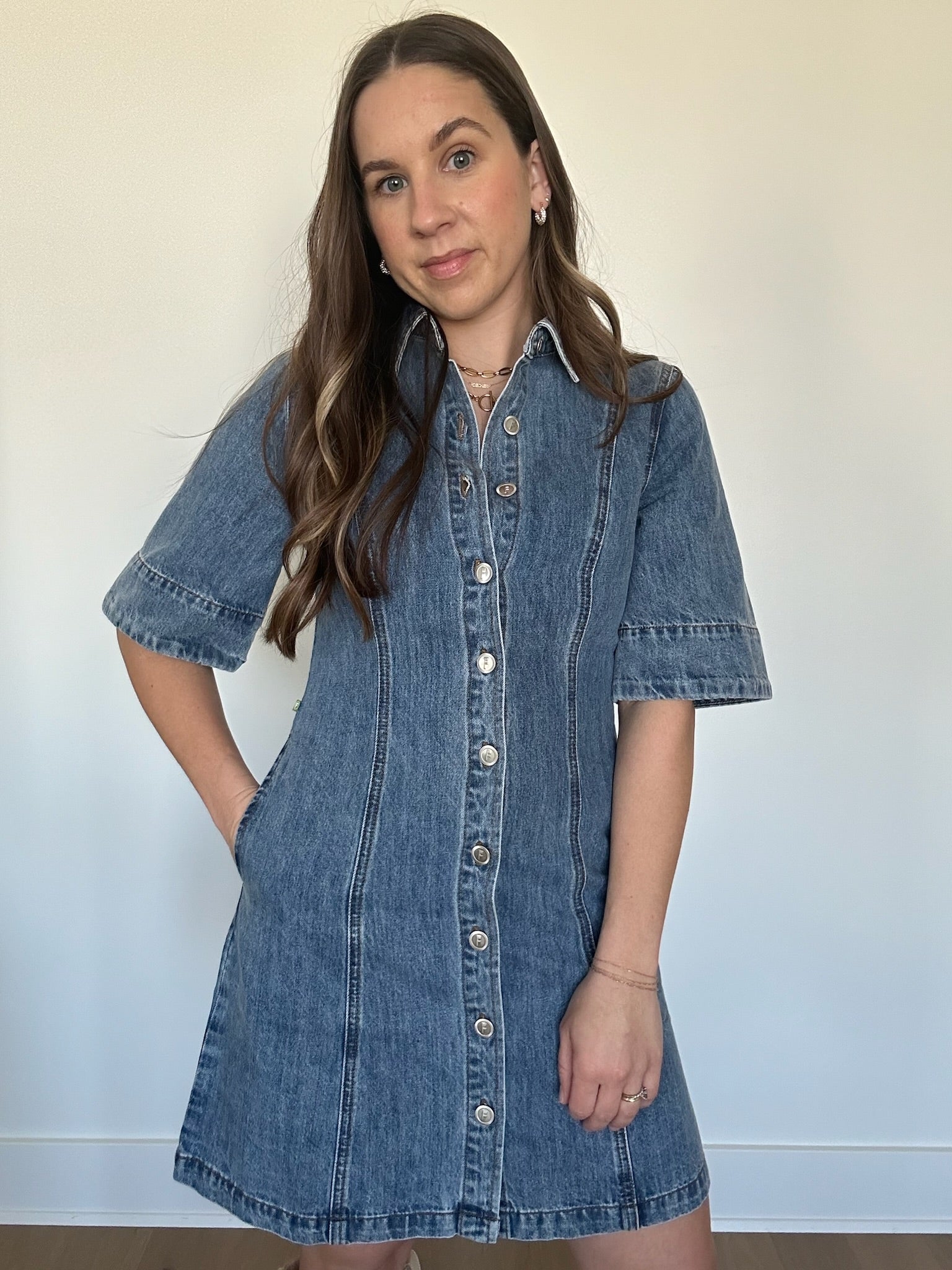 jean blue dress Ella Blue Jean Dress