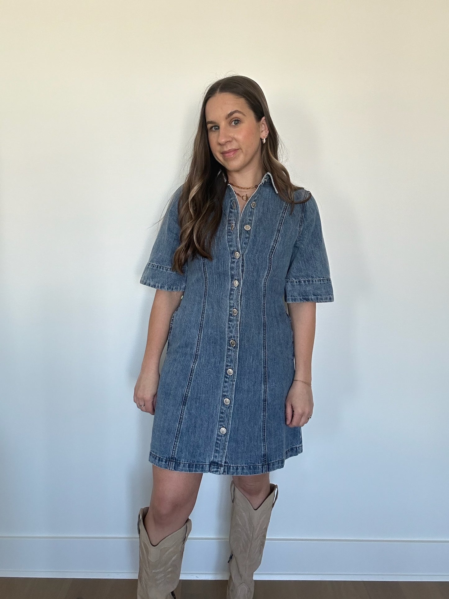 Ella Blue Jean Dress
