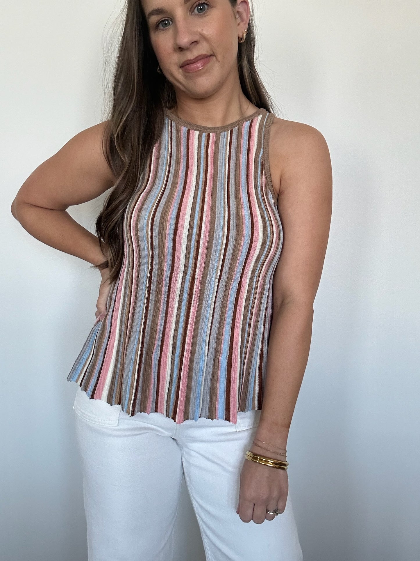 Stella Striped Knit Tank
