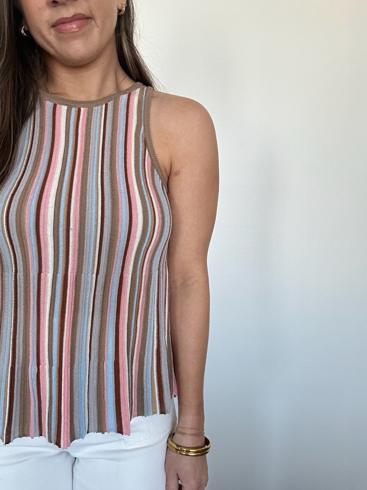 Stella Striped Knit Tank