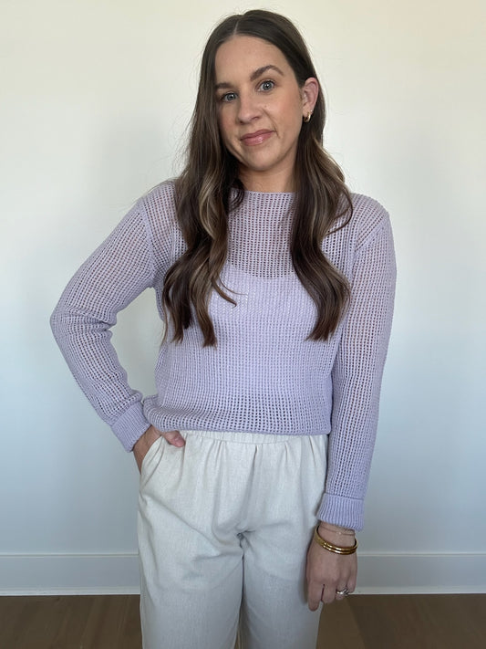 Lilah Lavender Sweater