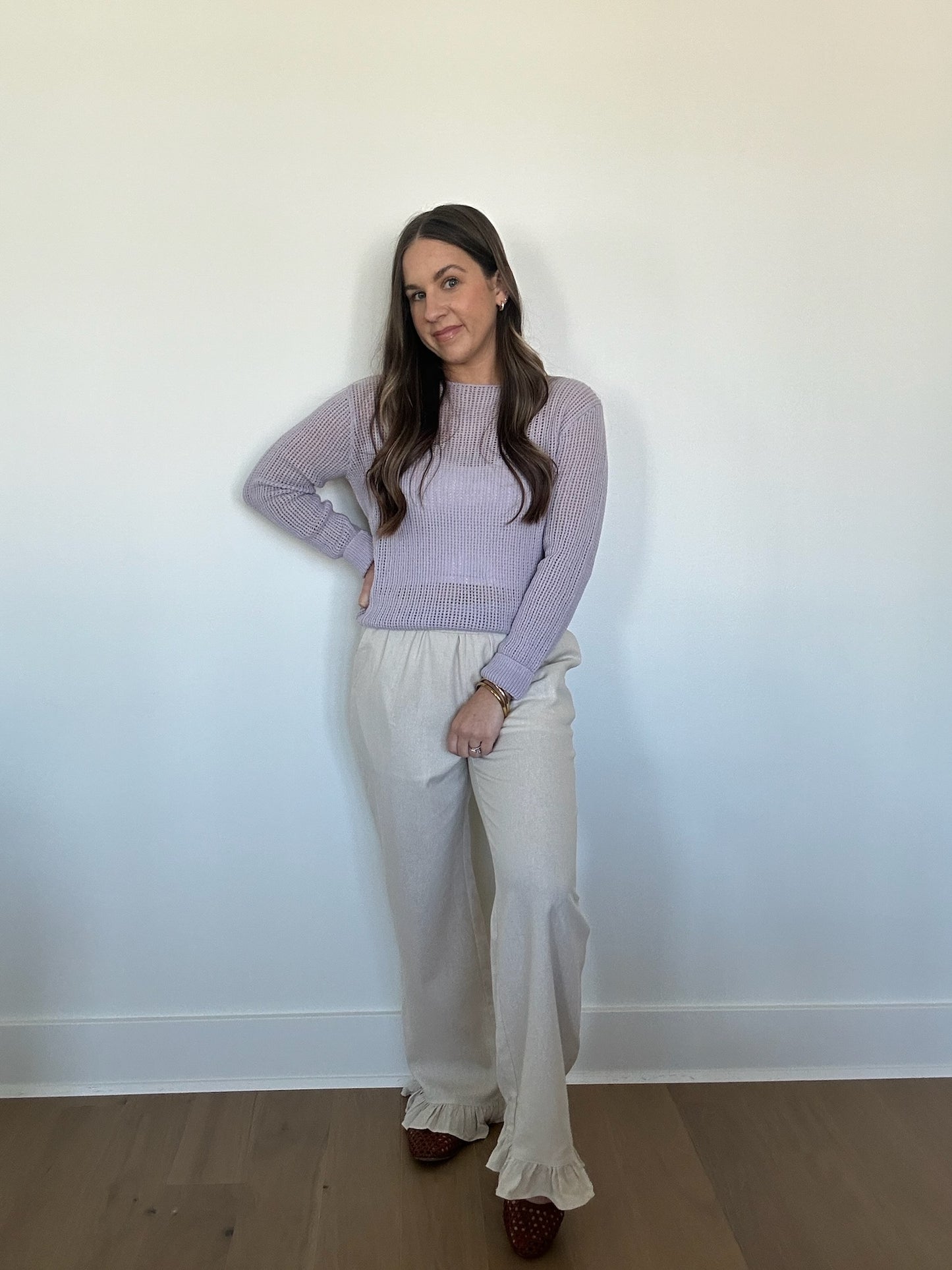 Lulu Linen Ruffle Pant