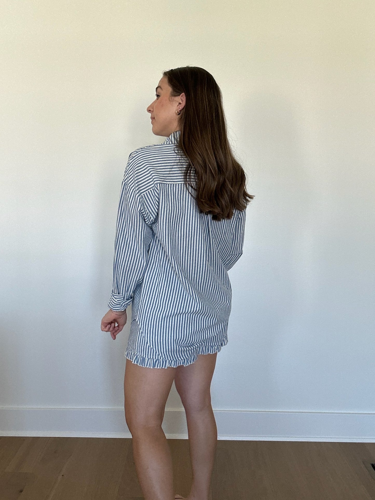 Tia Striped Button Up