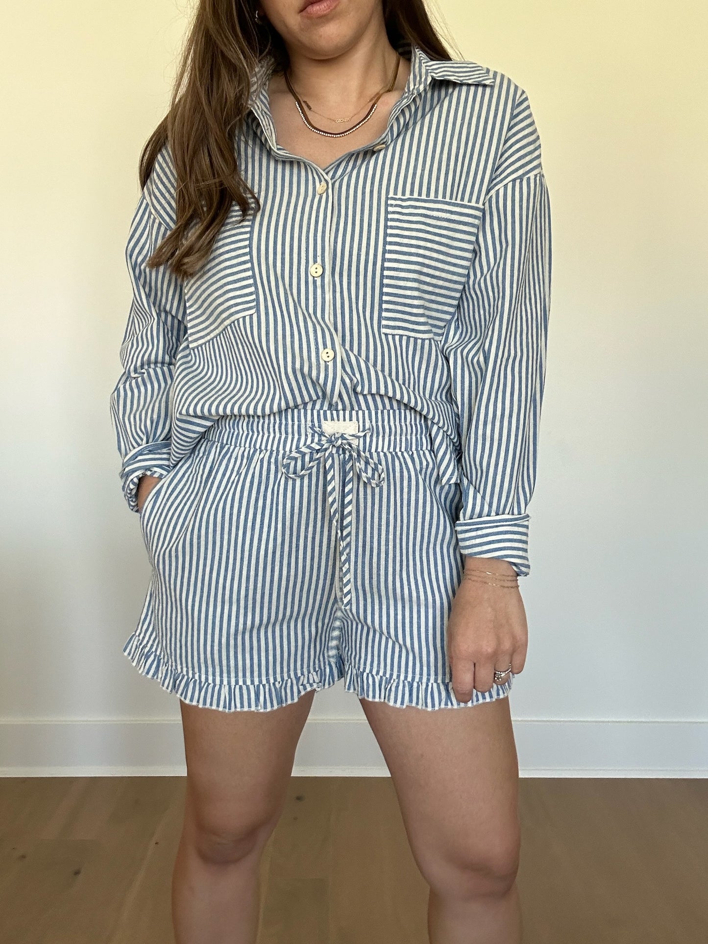 Tia Striped Shorts