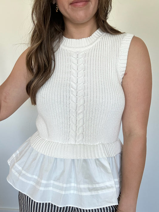 Portia Peplum Knit Top