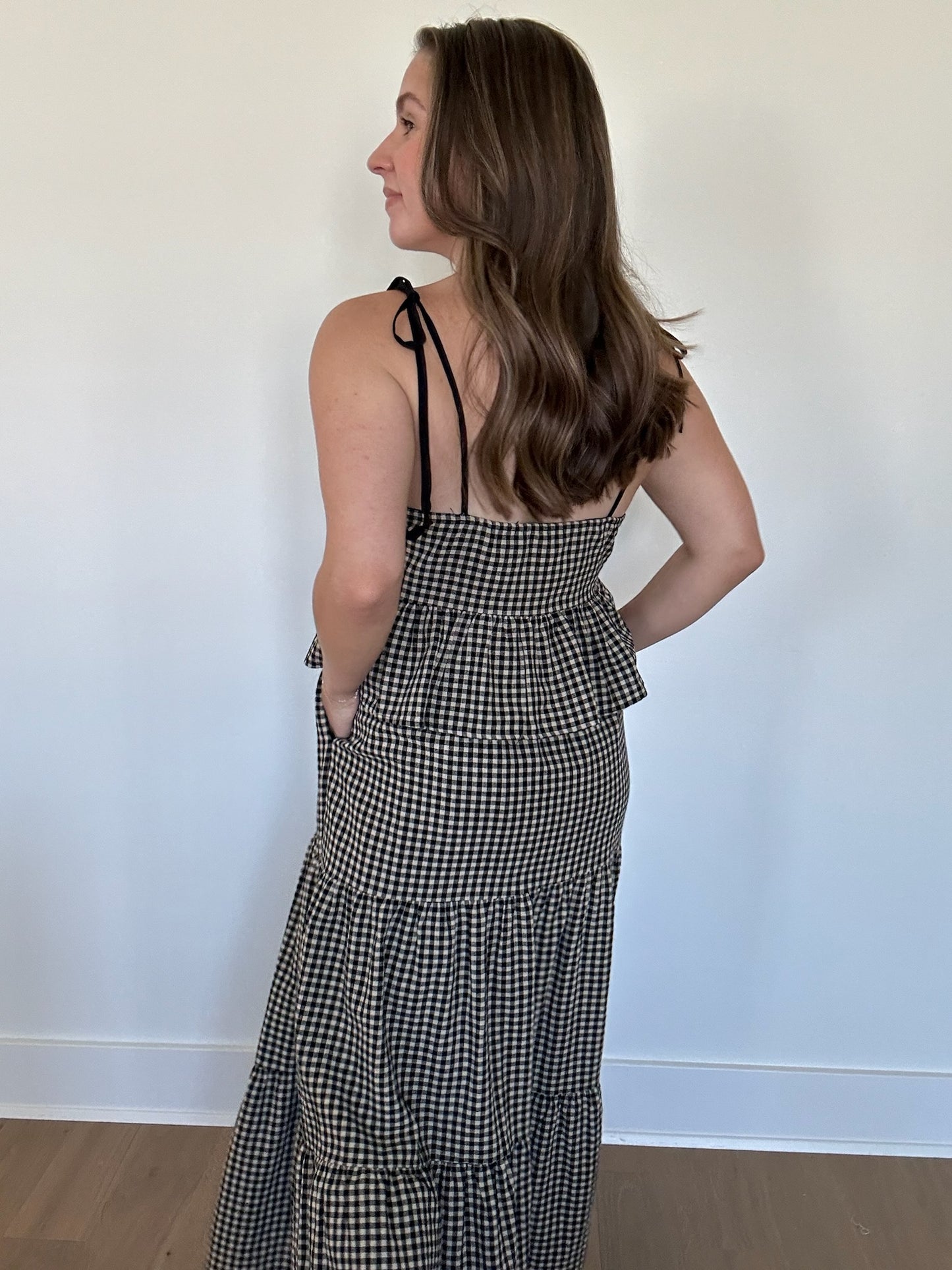 Hadley Gingham Maxi Skirt