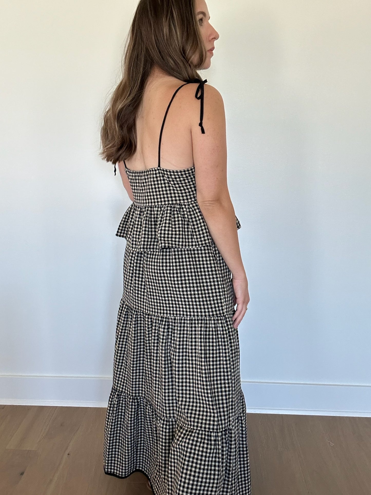 Hadley Gingham Maxi Skirt