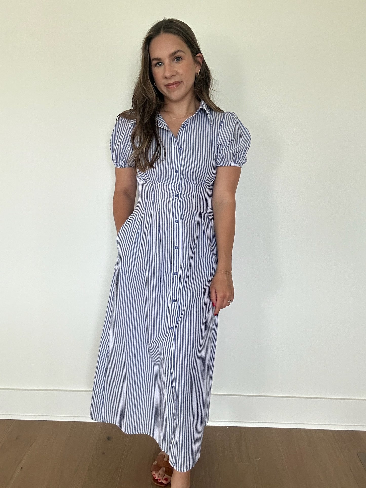 Sterling Striped Midi Dress
