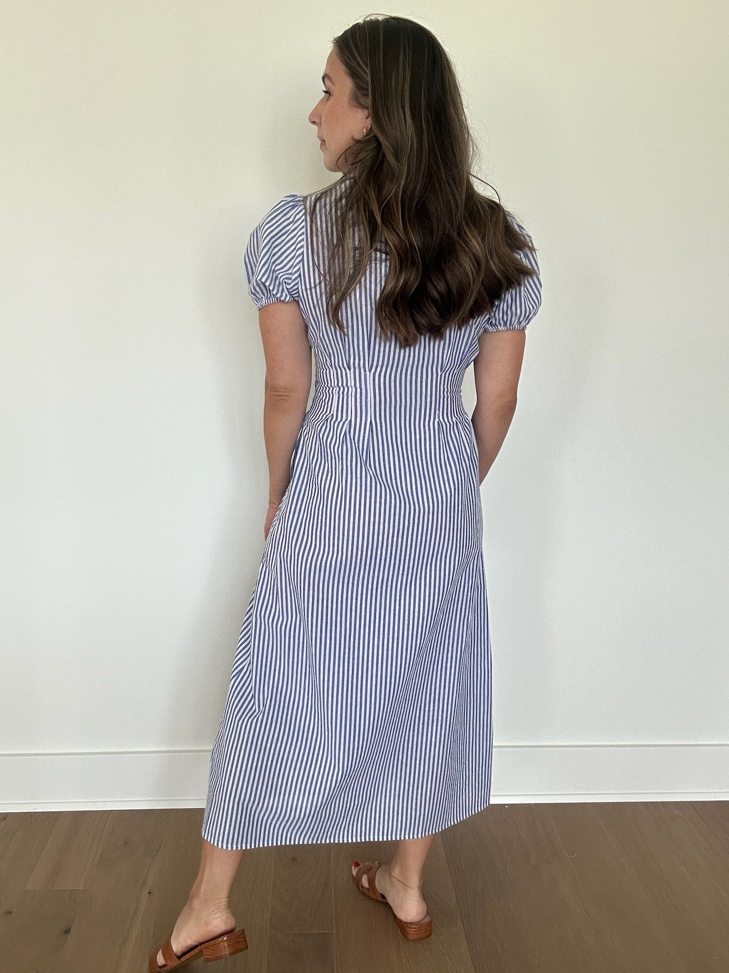 Sterling Striped Midi Dress