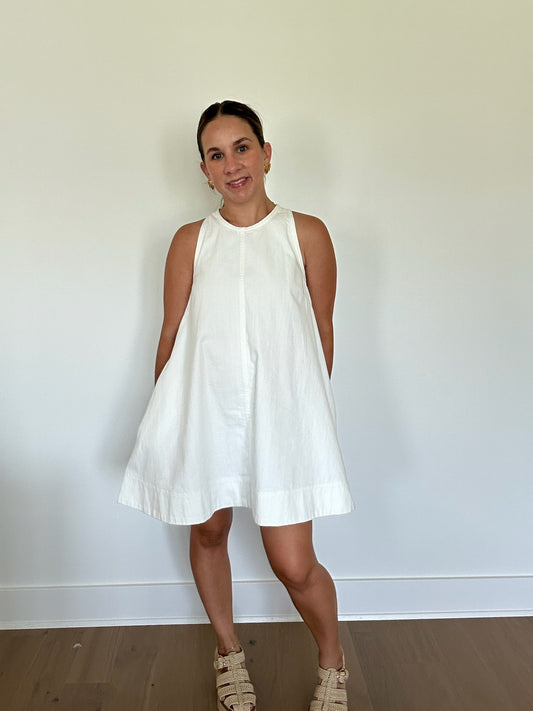 Simply White Swing Dress