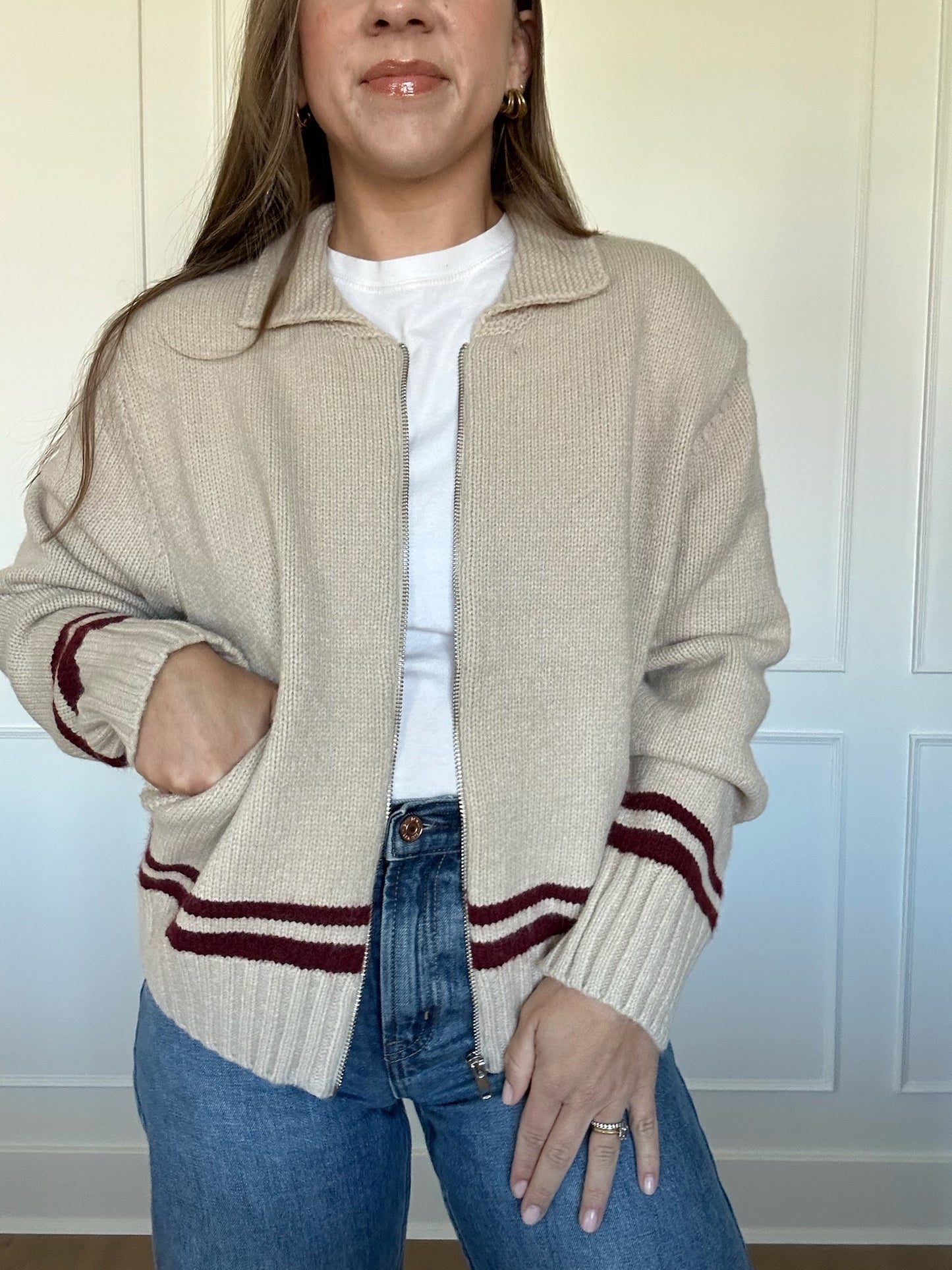 Varsity Knit Cardigan
