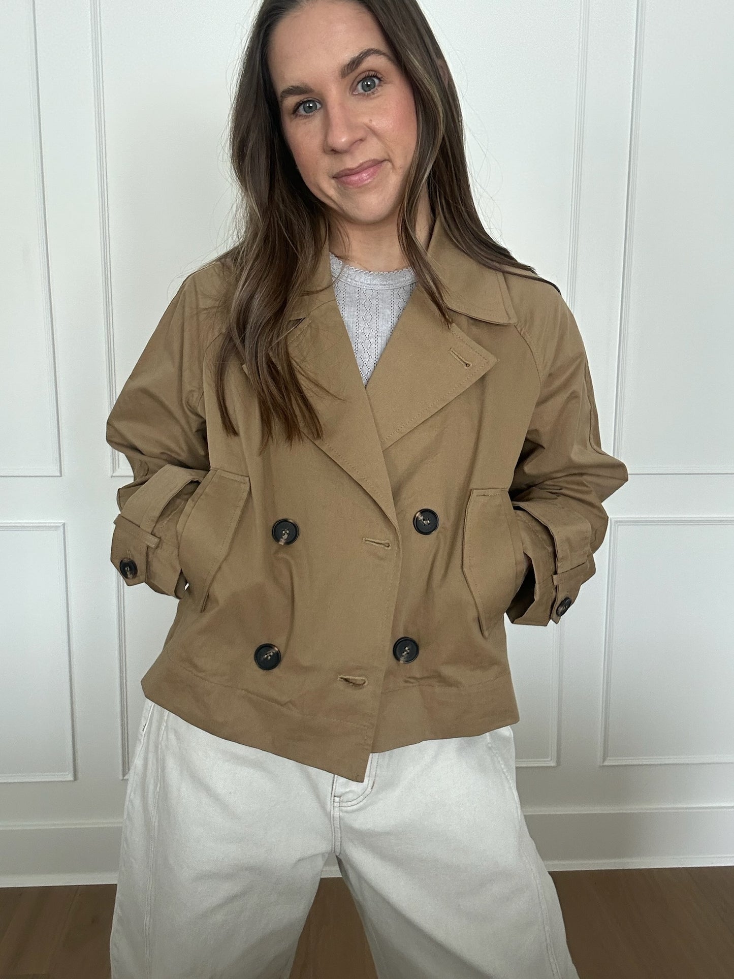 Victoria Cropped Trench Jacket