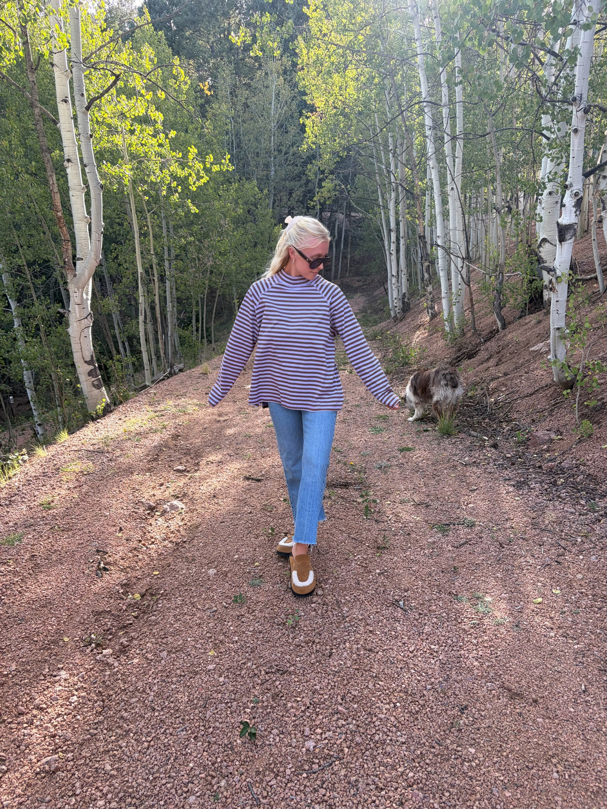 Megan Mock Neck Long Sleeve Tee