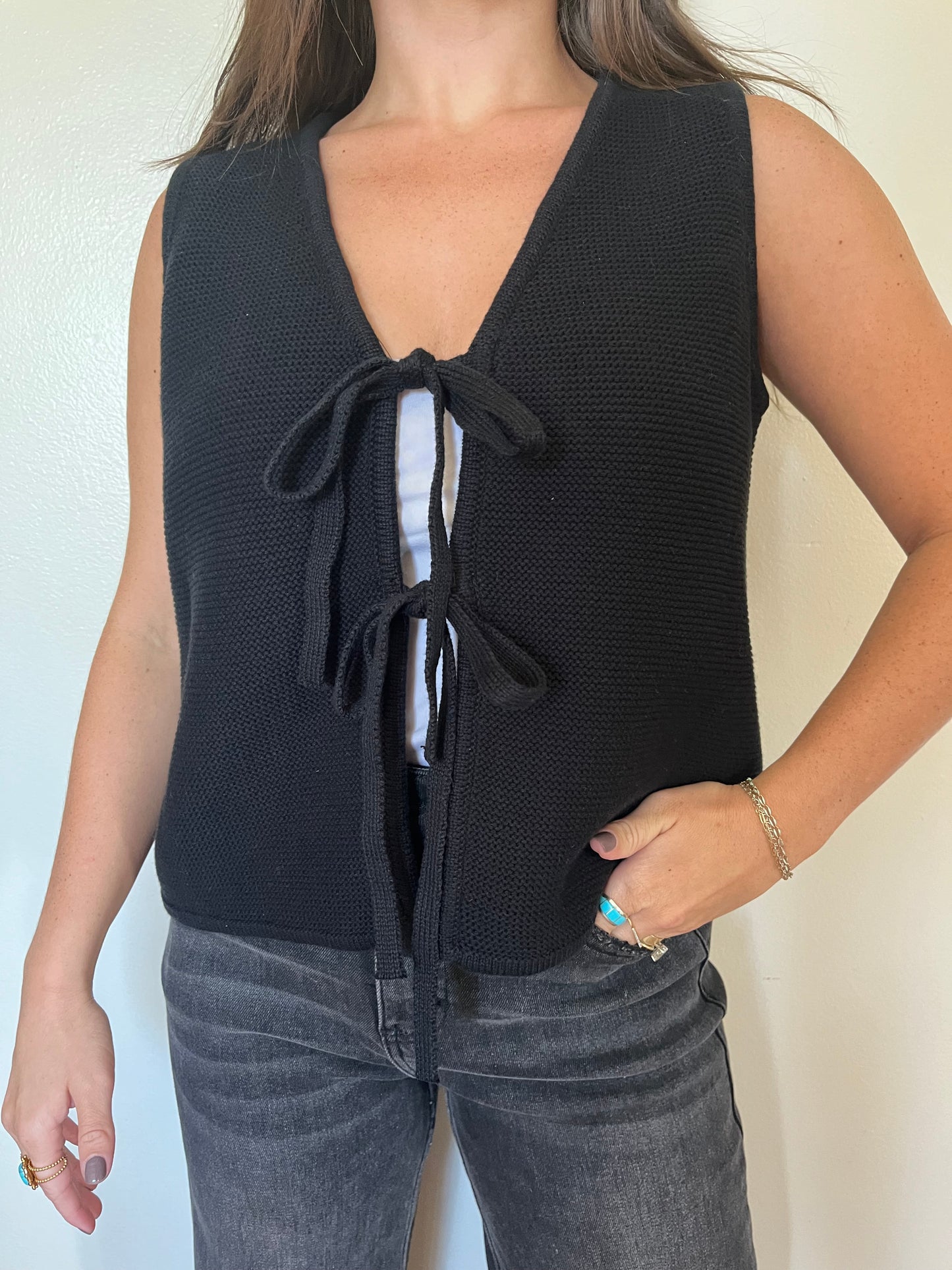 Brette Bow Sweater Vest