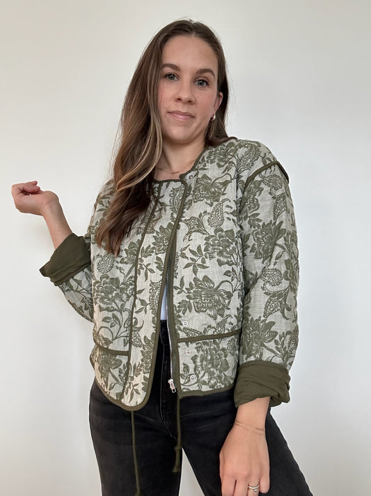 Sadie Quilted Floral Jacket