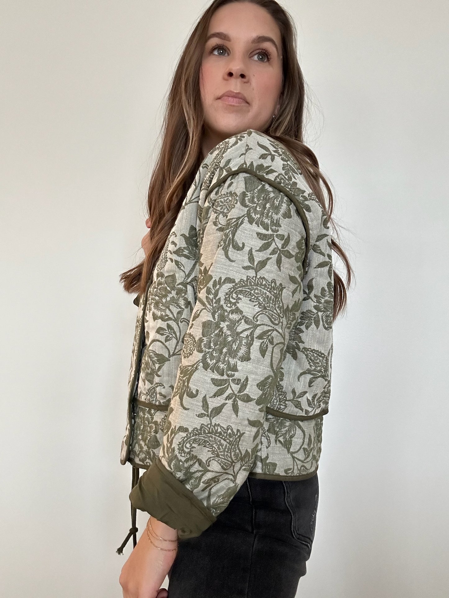 Sadie Quilted Floral Jacket