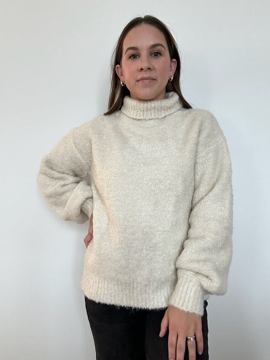 Winnie Winter White Turtleneck