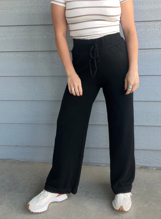 Midnight Cozy Wide Leg Pant