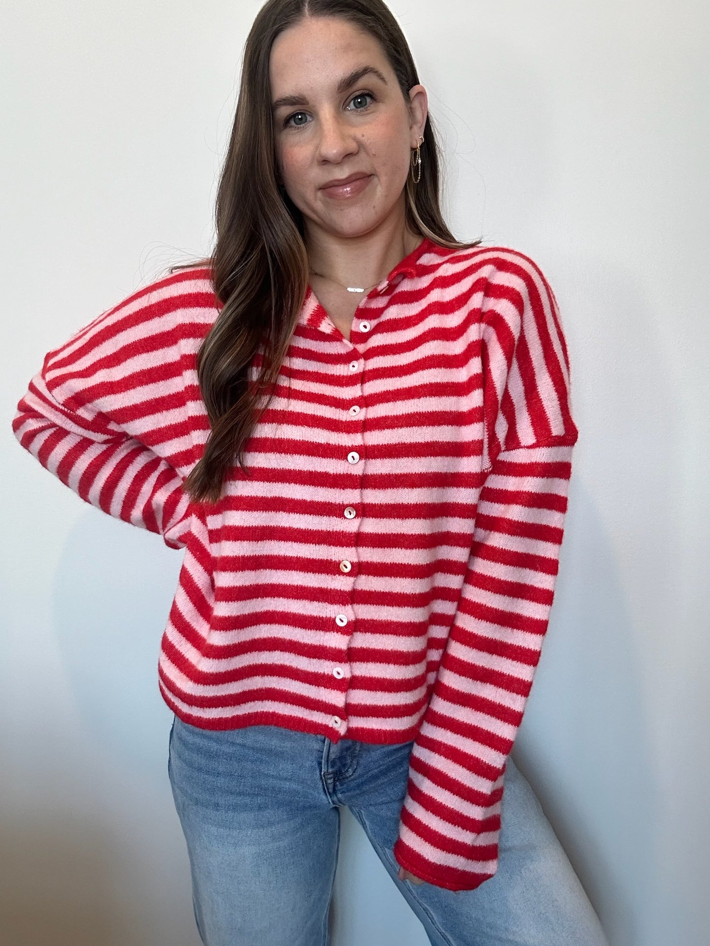 Lennie Cardi in Pink & Red