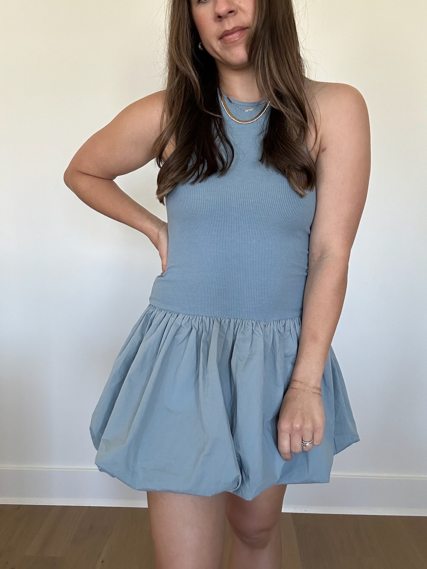 Naomi Bubble Hem Dress
