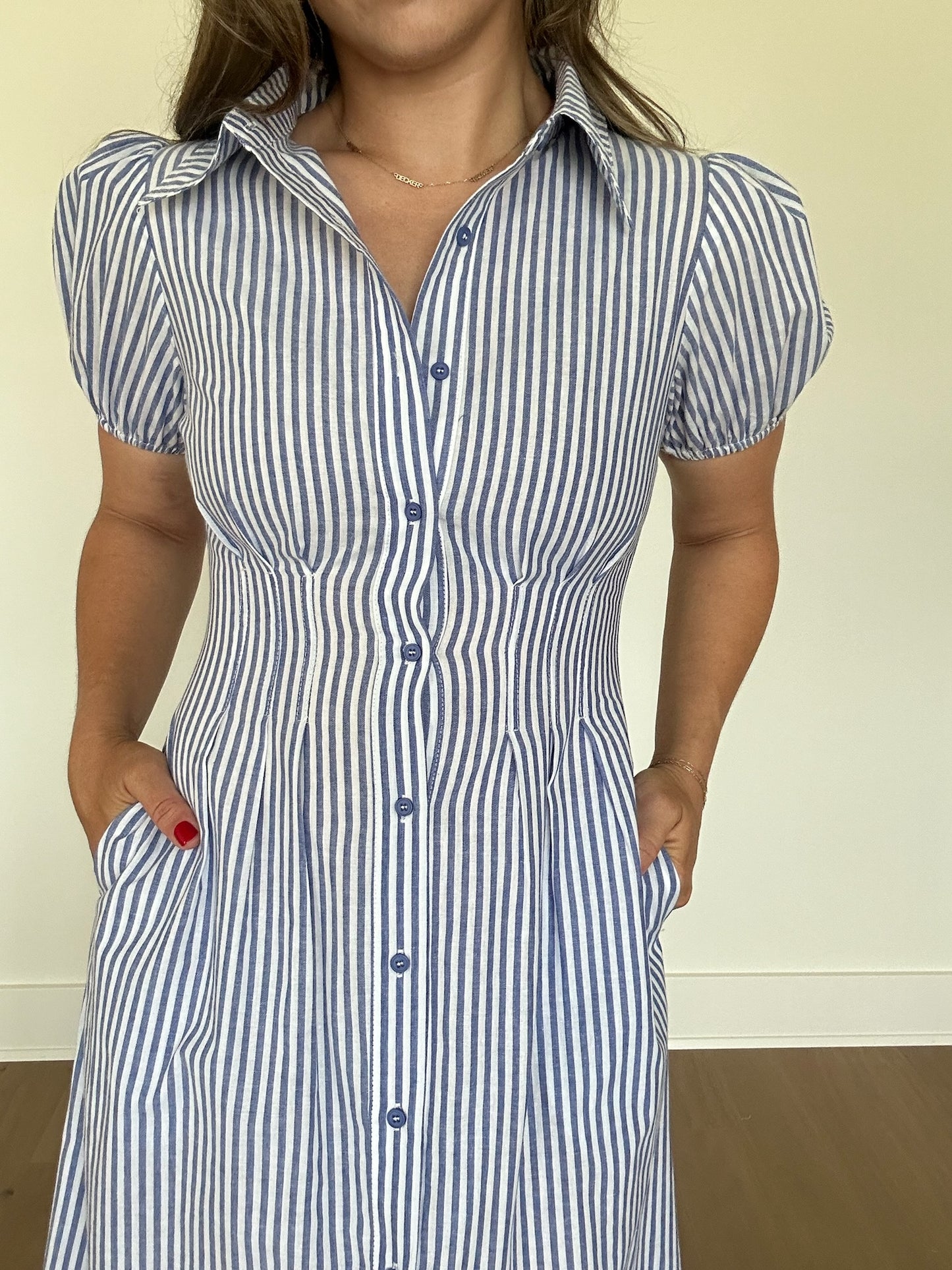Sterling Striped Midi Dress