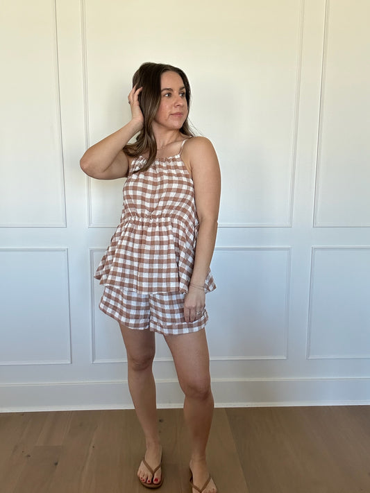 Lizzie Gingham Top