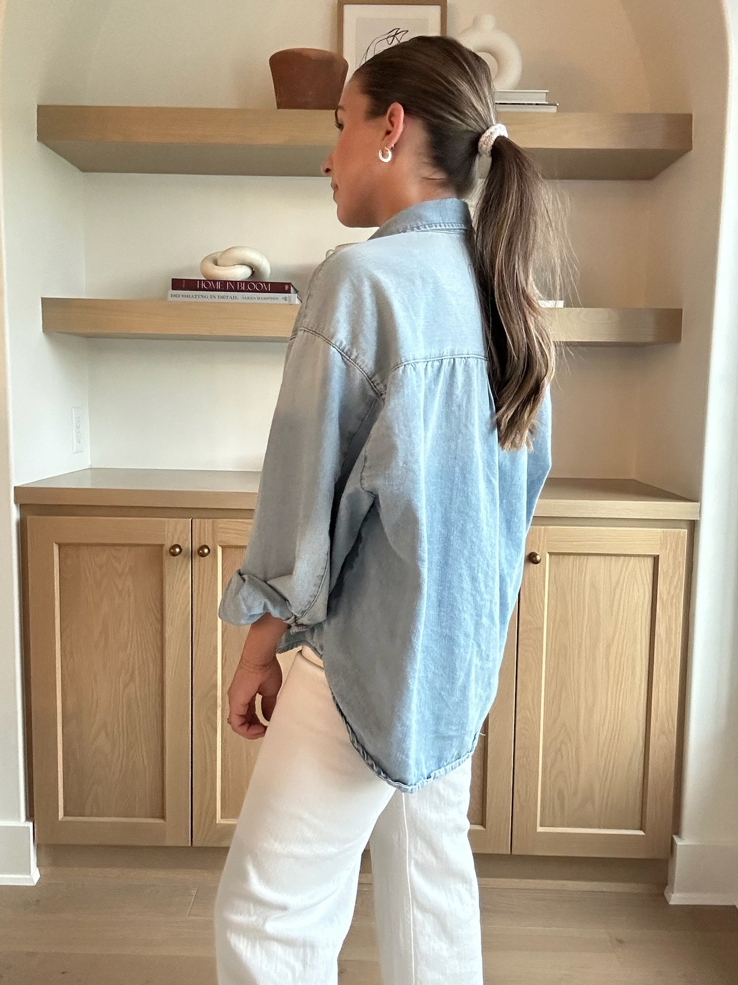 Oversized Denim Button Up