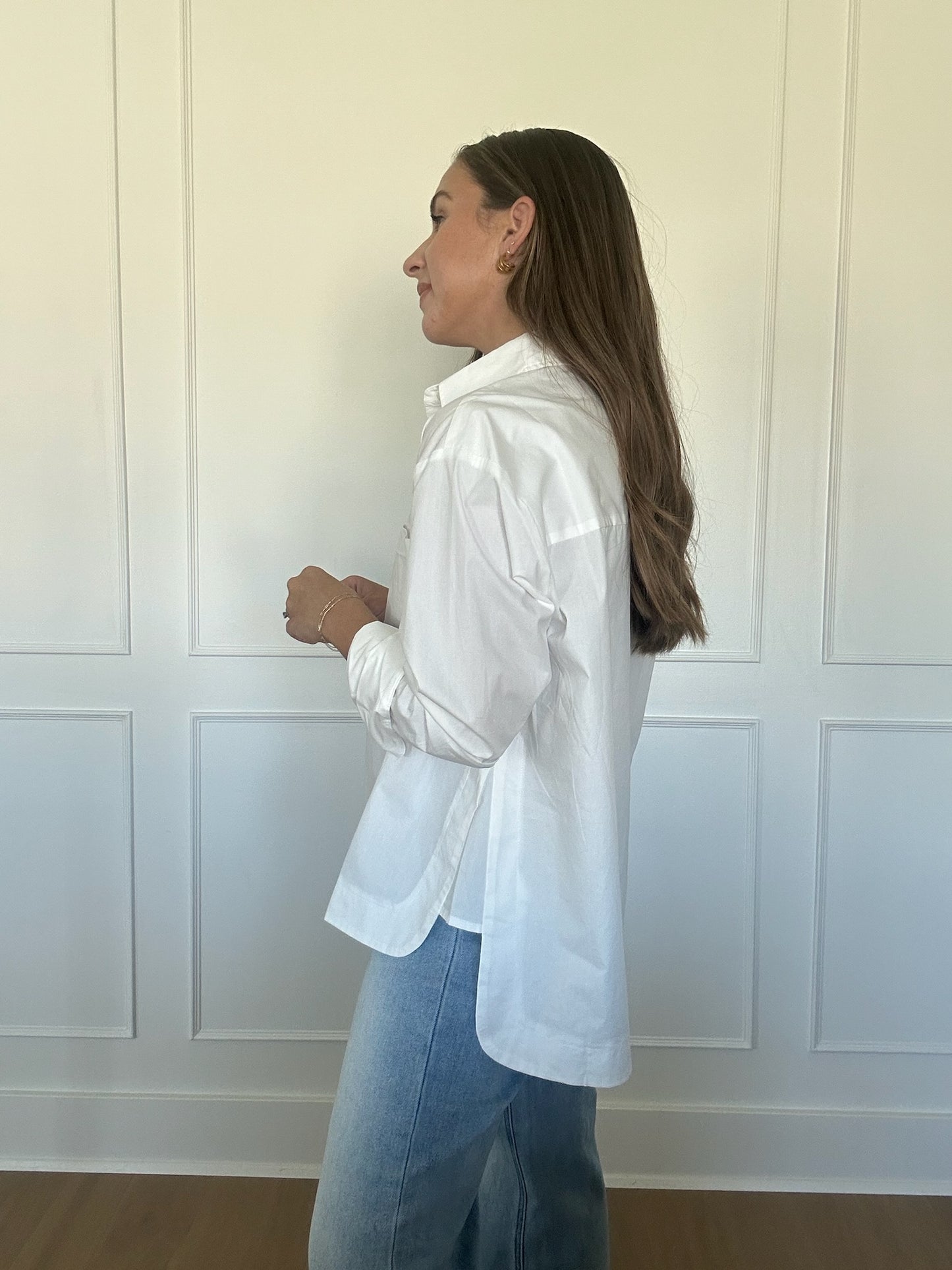 Mimosa White Blouse Button Up