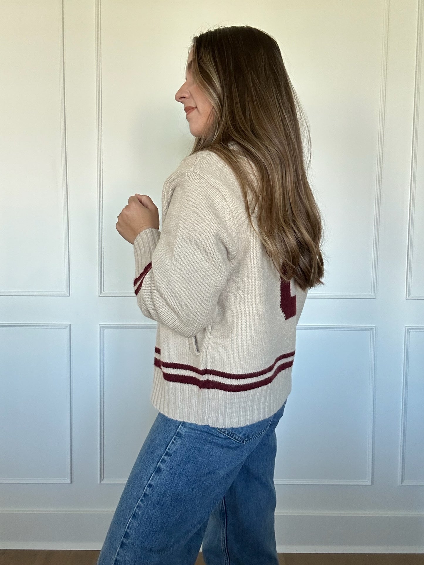 Varsity Knit Cardigan
