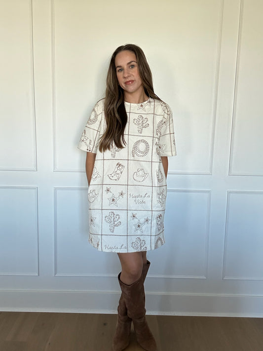 Winona Western Shift Dress