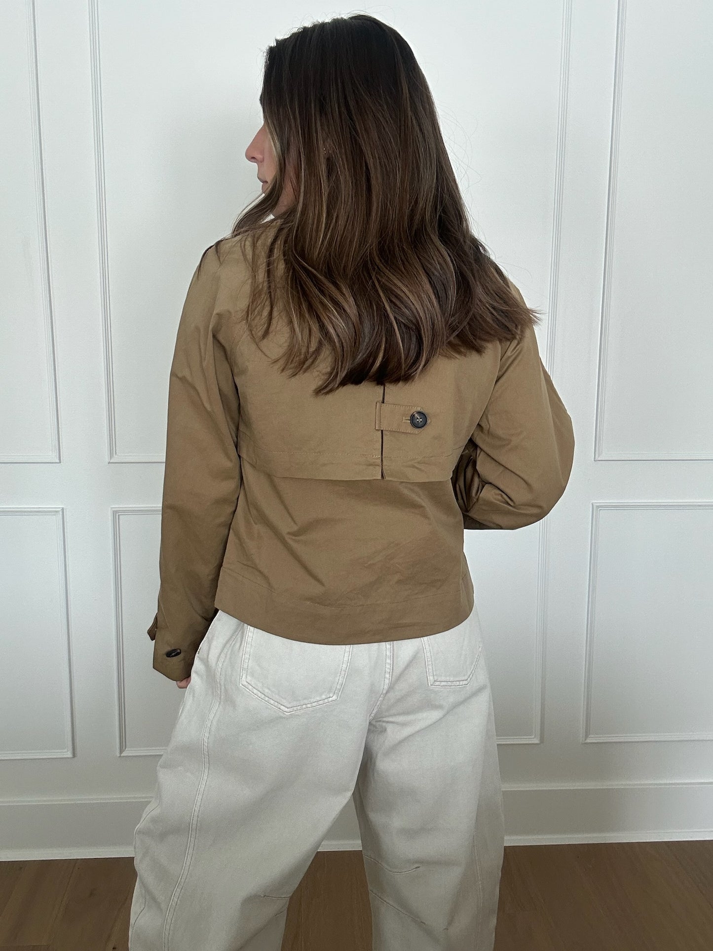 Victoria Cropped Trench Jacket