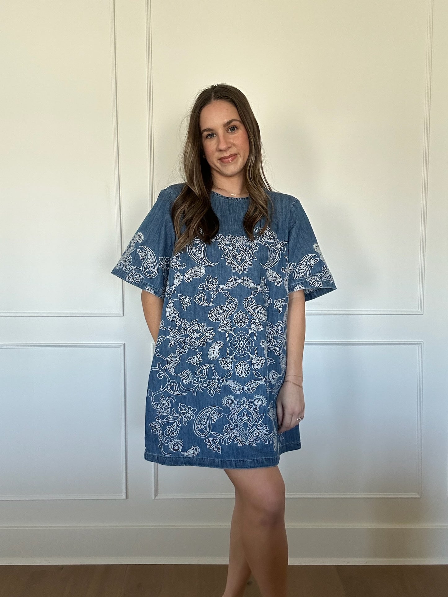 Sofia Paisley Shift Dress