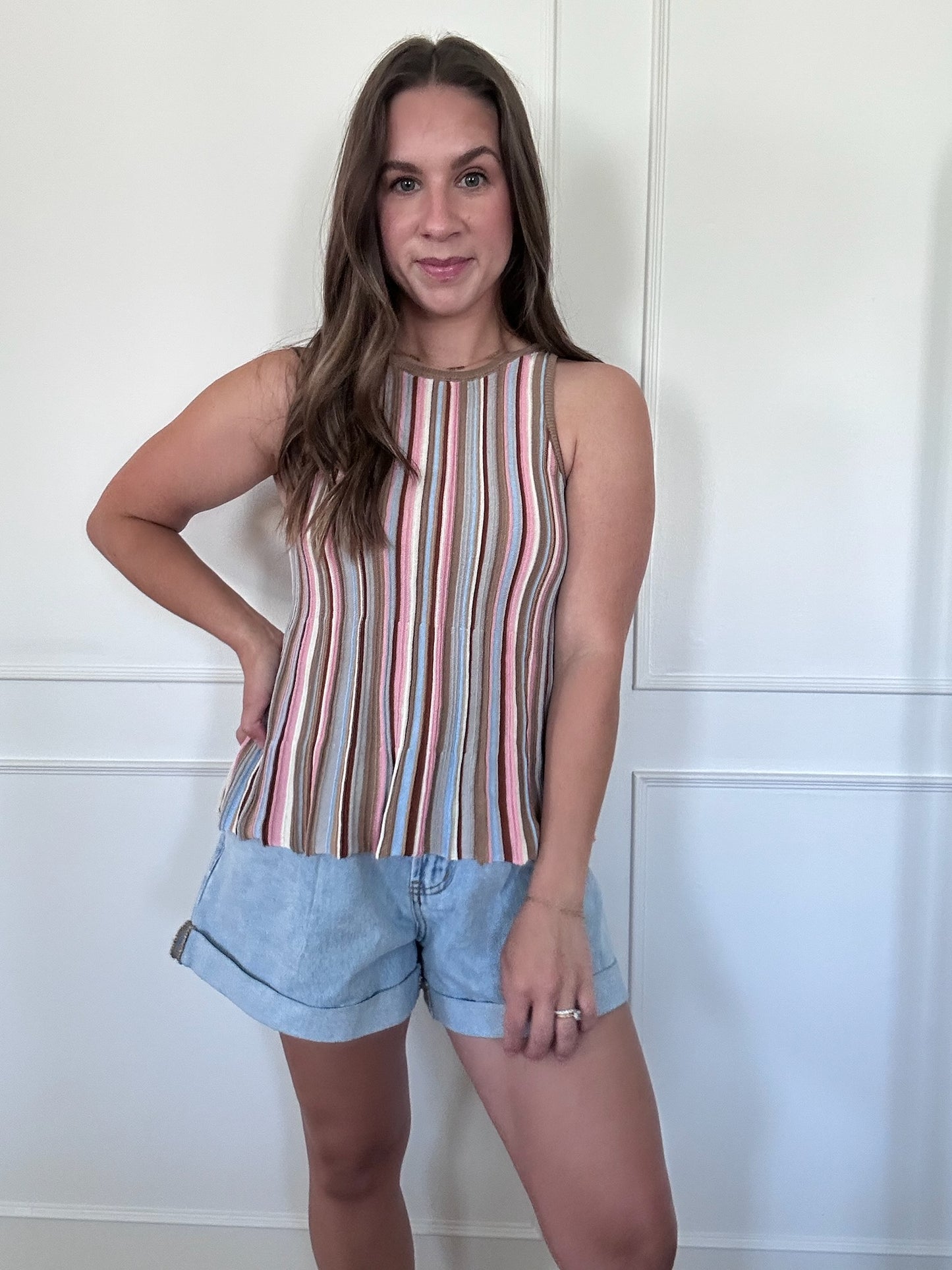 Stella Striped Knit Tank