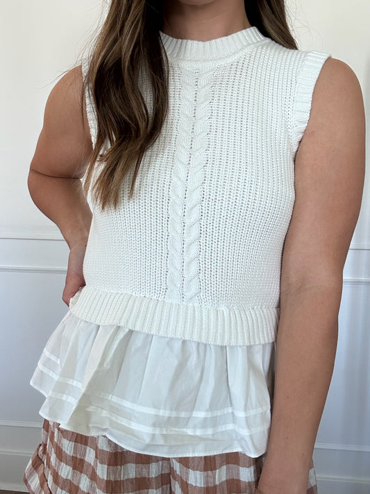Portia Peplum Knit Top