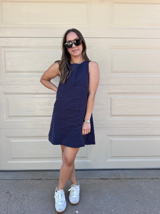 Carolyn Linen Shift Dress