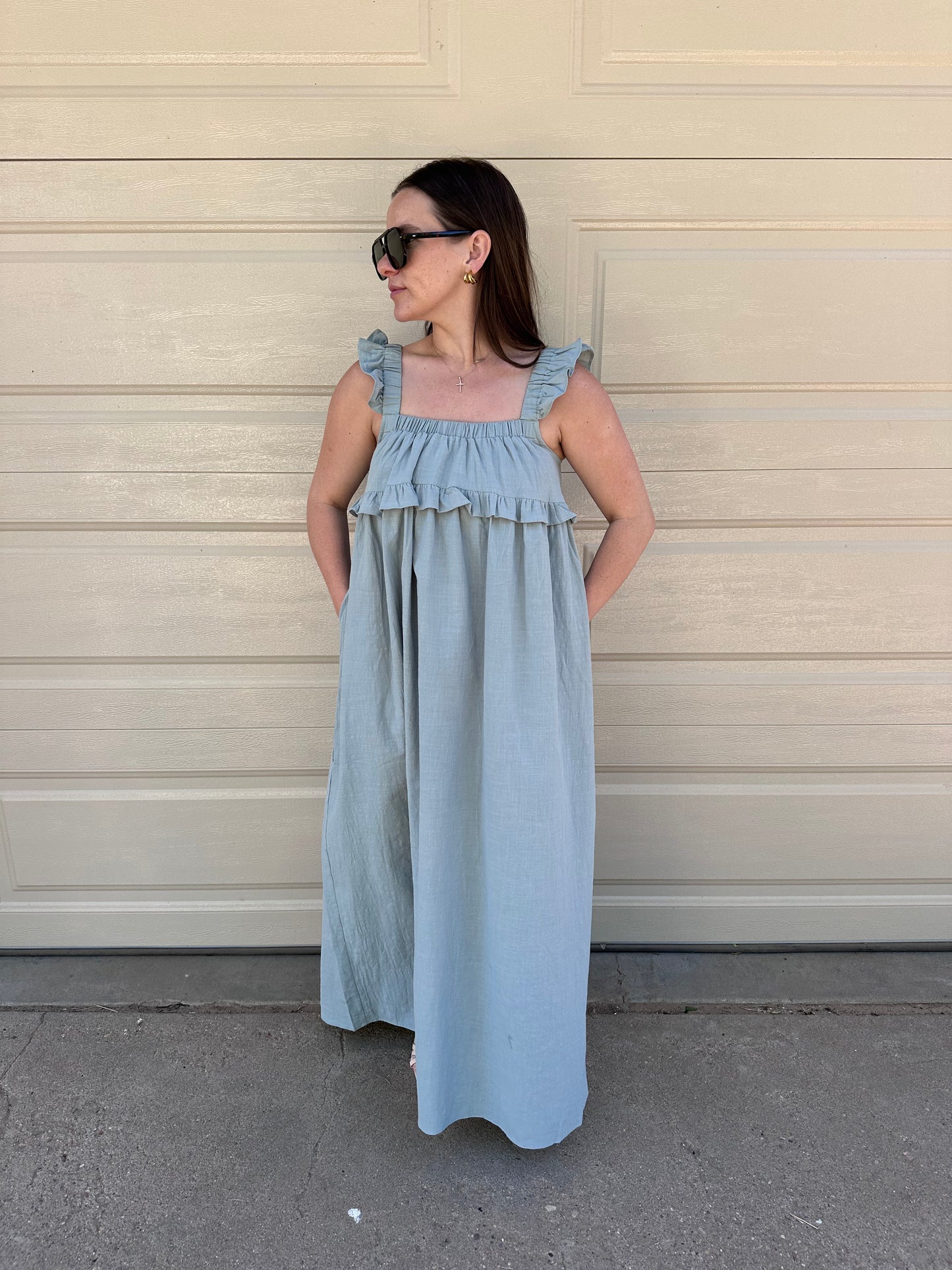 Tilly Seafoam Maxi Dress