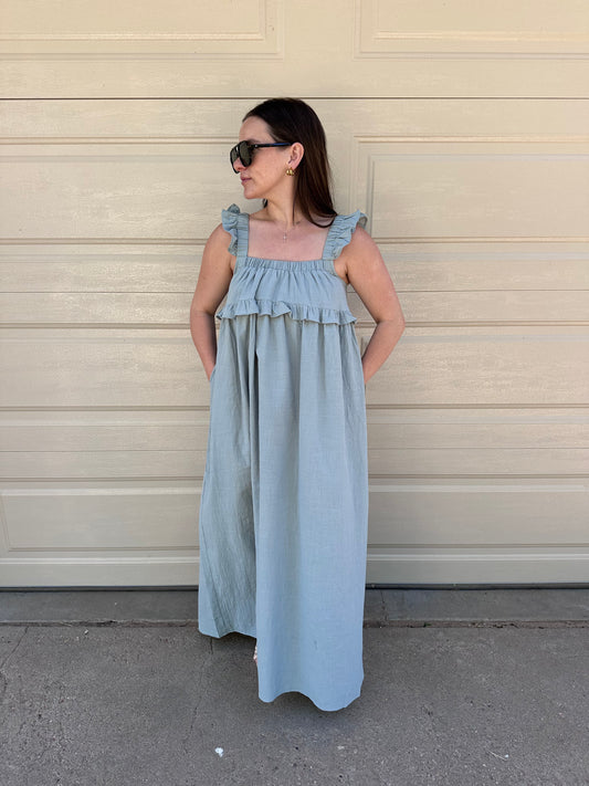 Tilly Seafoam Maxi Dress