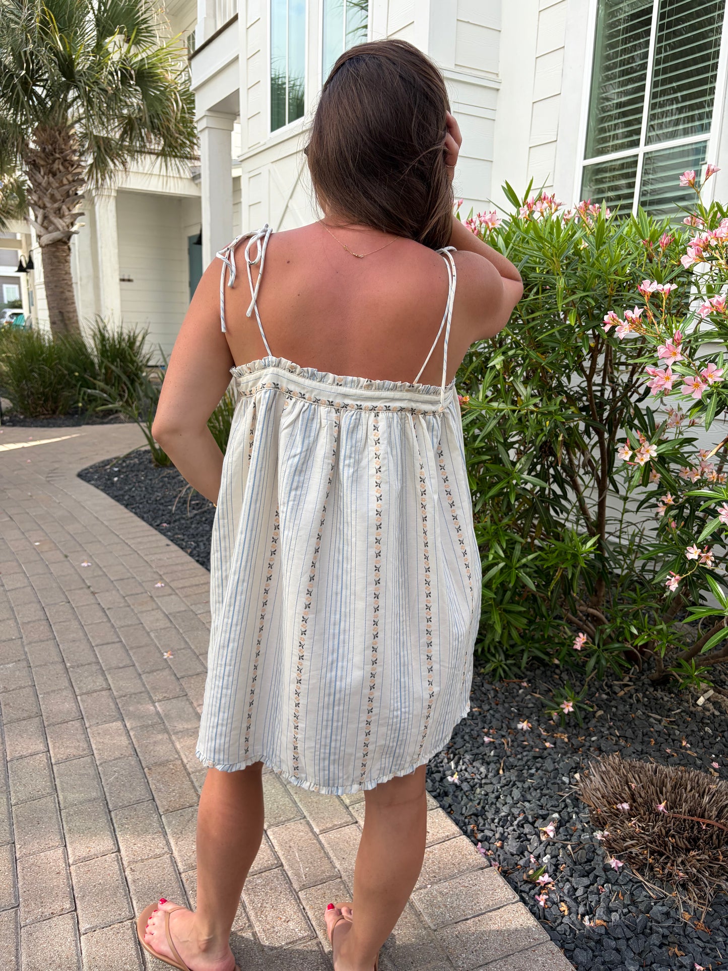 Seaside Bloom Mini Dress