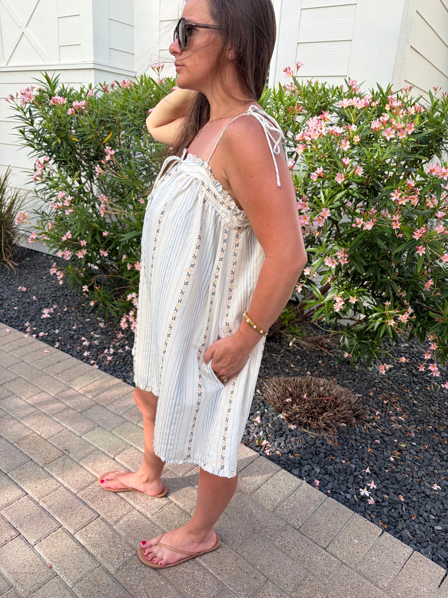 Seaside Bloom Mini Dress
